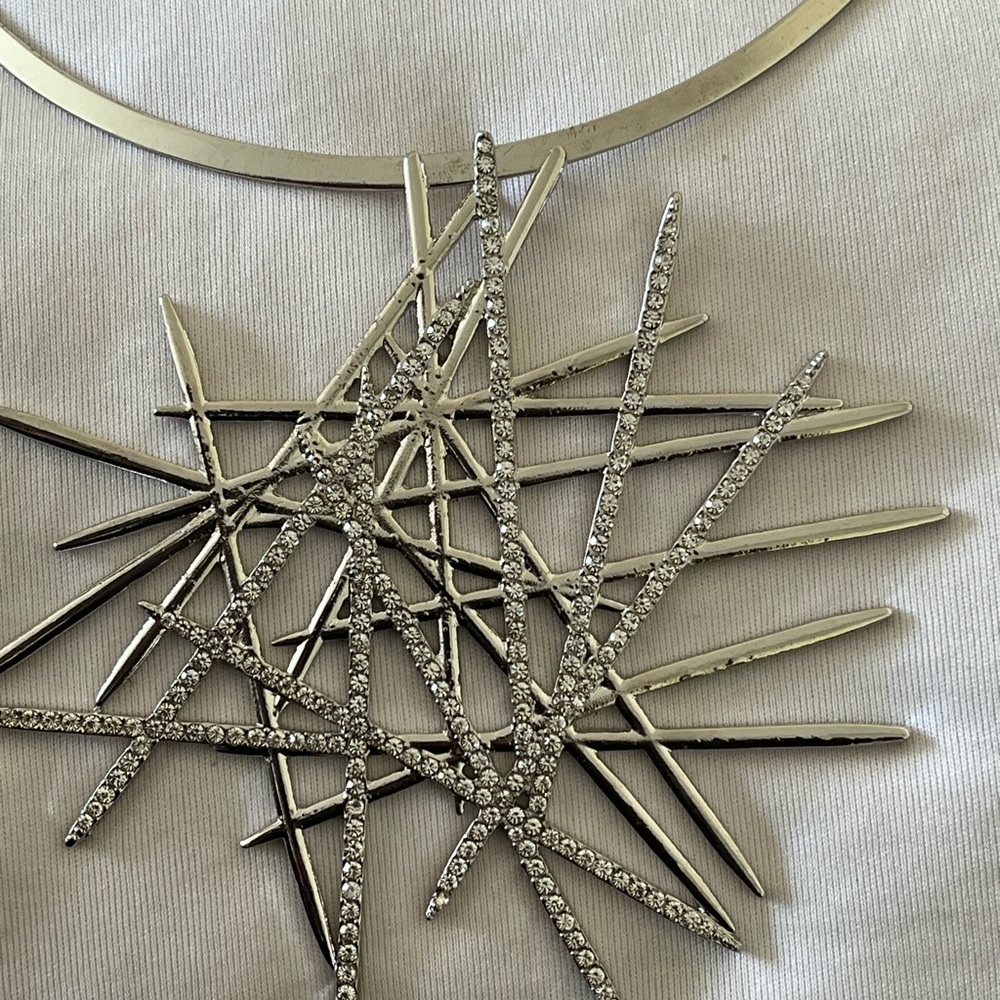 Sassy Jones Origami Silver Necklace - Picture 2 of 4